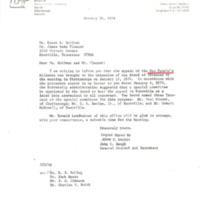 Letter from Baugh to Hoffman and Fleenor, January 21, 1974