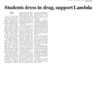 Students Dress in Drag, Support Lambda.pdf