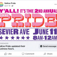 SoKno Pride 2022 Facebook Posts