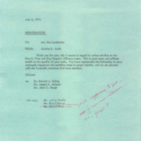 Memorandum from Smith to Leadbetter, July 2, 1974