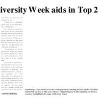 CCI Diversity Week Aids in Top 25 Goal